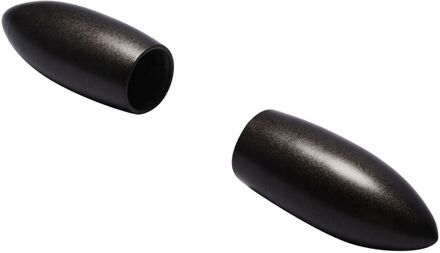 Eindknop Gordijnroede Obus Antraciet 28mm 2st