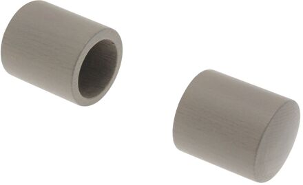 Eindknop Gordijnroede Taupe 28mm 2st