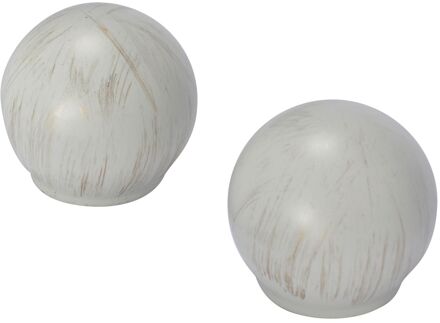 Eindkop Cap Zwart 20mm 2x