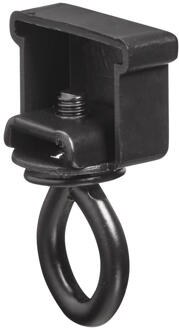 Eindstop Rail Op Maat 2 Stuks - Kunststof/IJzer - Zwart - 6x2.1x1 Cm