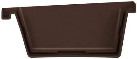 Eindstuk Voor Bakgoot - Pvc - Bruin - 125mm - Links