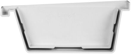 Eindstuk Voor Bakgoot - Pvc - Parelgrijs - 125mm - Links