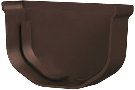 Eindstuk Voor Minigoot 65mm - Pvc - Bruin