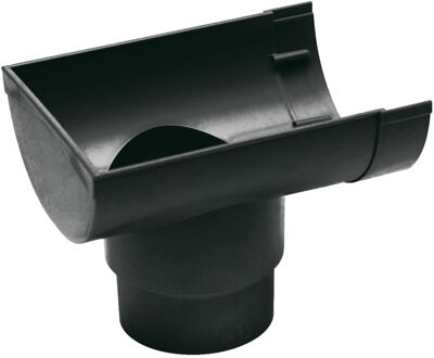 Einduitloop - Pvc - 100mm - 70/80mm - Antraciet