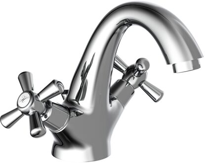 Eisl NOSTALGIE II tweegreepskraan wastafel | chroom - NI075NO2CR NI075NO2CR