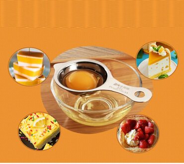 Eiwit Separator-Egg White Yolk Filter Keuken Gadget Diy Ei Garde Ei Cleaner 304 Rvs