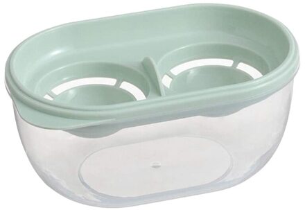 Eiwit Separator Met Opbergdoos Yolk Filter Container Ei Extractor Keuken Eieren Gebakken Dessert Tool groen
