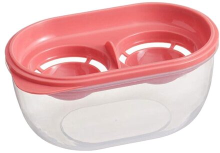 Eiwit Separator Met Opbergdoos Yolk Filter Container Ei Extractor Keuken Eieren Gebakken Dessert Tool rood
