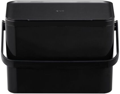 EKO Afvalbak Foodwaste Caddy - Kunststof - Zwart - 17x24.4x16cm - 4l