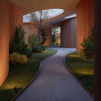 Eko buitenspot, zwart, hoogte 15,7 cm, aluminium