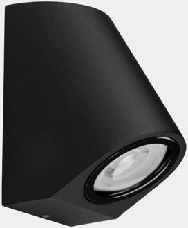 Eko Schuine buitenwandlamp, zwart, breedte 7 cm