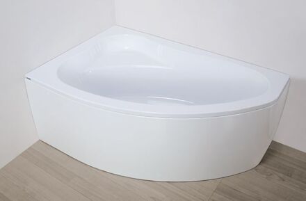Ekoplus badkuip met paneel 140x90cm wit links inclusief potenset