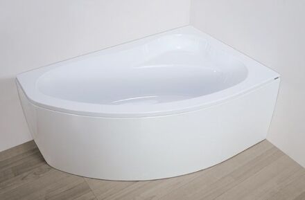 Ekoplus badkuip met paneel 150x100cm wit rechts inclusief potenset