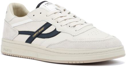 Elan Leren Witte Sneakers Voor Heren - EU 41 / UK 7.5