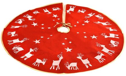 Elanden Kerstboom Rok Schort Kerst Party Ornamenten Kerstboom Rok Rood