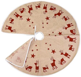 Elanden Kerstboom Rok Schort Kerst Party Ornamenten Kerstboom Rok wit