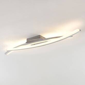 Elarit LED plafondlamp, verchroomd chroom, wit