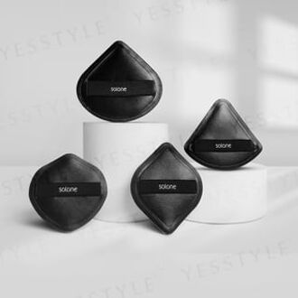 Elastic Souffle Makeup Puff FC05 - Shield Shaped - Black