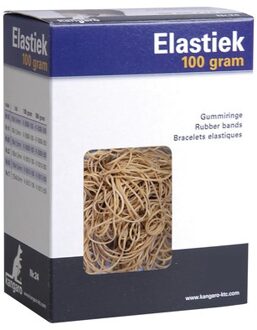 elastiek Kangaro nr. 77 125x8,0mm 100gr naturel