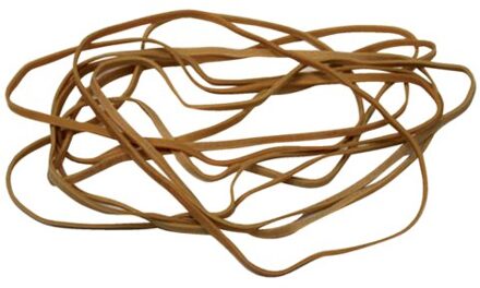 Elastiek standard rubber bands 24 150x1.5mm 500gr 880 stuks bruin