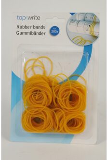 Elastiekjes - 400x stuks - rubber - kantoor elastiek