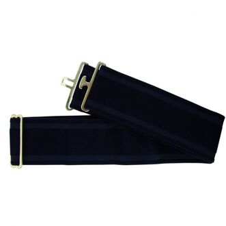 Elastische Dekensingel - Paardendeken - Zwart/Grijs