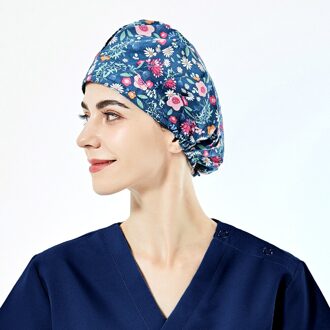 Elastische Huisdier Grooming Hoeden Lab Stofdicht Scrubs Hoeden Prijs Scrubs Vrouwen Caps Katoen Verstelbare Tand Schoonheid Scrubs Caps 52007