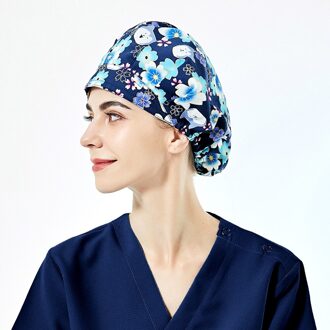 Elastische Huisdier Grooming Hoeden Lab Stofdicht Scrubs Hoeden Prijs Scrubs Vrouwen Caps Katoen Verstelbare Tand Schoonheid Scrubs Caps 52012