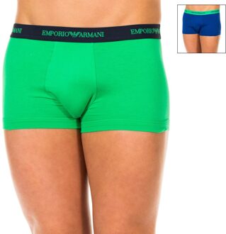 Elastische katoenen boxershorts voor heren Emporio Armani , Multicolor , Heren - 2Xl,Xl,S