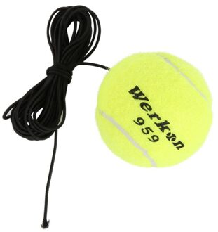 Elastische Rubberen Band Tennis Ballen geel groen Tennis Training Riem Lijn Training Bal Uw Vaardigheden te Verbeteren