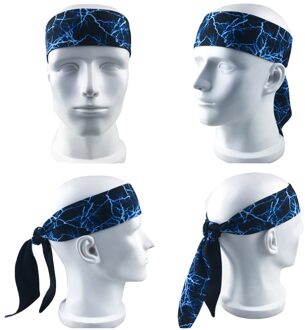 Elastische Sport Hoofdband Camouflage Haarband Zweetbandjes Yoga Running Fitness LFSPR0095 02-blauw