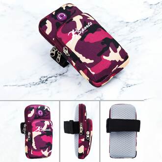 Elastische Sport Telefoon Houder Handsfree Zweet Absorberende Fitness Running Opslag Multi Layer Fietsen Arm Bag Anti Slip Ademend 3