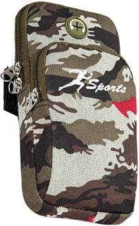 Elastische Sport Telefoon Houder Handsfree Zweet Absorberende Fitness Running Opslag Multi Layer Fietsen Arm Bag Anti Slip Ademend 4