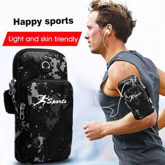 Elastische Sport Telefoon Houder Handsfree Zweet Absorberende Fitness Running Opslag Multi Layer Fietsen Arm Bag Anti Slip Ademend 5