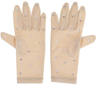Elastische Vrouwen Meisjes Figuur Schaatsen Handschoenen Met Strass Voor Concurrentie Tonen Prestaties Schaatsen Handschoen XL