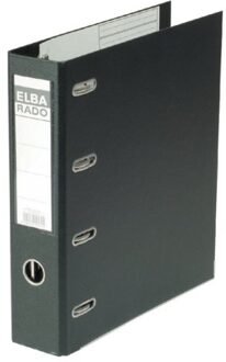 Elba Ordner Elba Rado Plast 75mm bank 2 mechanieken zwart PVC