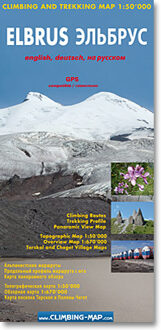 Elbrus Climbing and Trekking Map