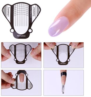 Elecool 100 Pcs Black Honeybee Shape Nail Vormen Nail Art Sculpting Acryl Uv Gel Nail Tips Uitbreiding Gereedschap Nail Manicure gereedschap