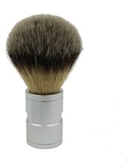 Elecool 1Pc Mannen Baard Haar Scheerkwast Roestvrij Metalen Handvat Zachte Synthetische Nylon Haar Kapper Borstel Comfortabel Scheren tool