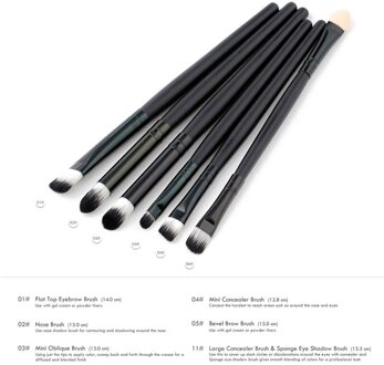 ELECOOL 6 STUKS make-up kwasten oogschaduw wenkbrauw eyeliner professionele make-up kwasten Lip Borstel Cosmetische Make Up Tool Kit