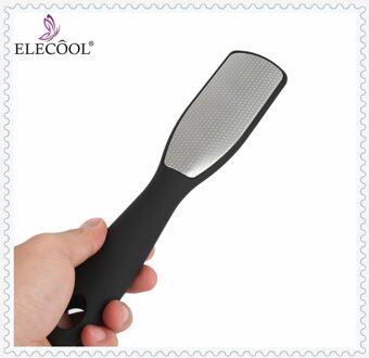 ELECOOL dubbelzijdig Professionele Rvs Voetrasp Eelt Dode Huid Remover Exfoliating Pedicure Hand Handmatige Bestand Care