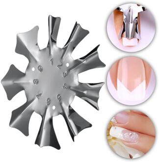 Elecool Franse Tip Lijn Edge Cutter Stencil Trimmer Tool Glimlach Vorm Clipper Multi-Size Styling Vormen Nail Art gereedschap 04