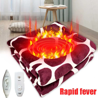 Electric Blanket 50W 220V Electric Heated Blanket Mat Heating Carpet Non-removable Warm-up Blanket Winter Heaters Pad for Beds