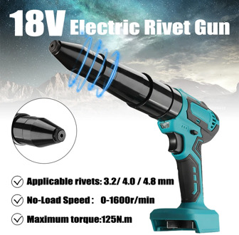 Electric Blind Riveter Cordless Electric Rivet Gun 18V 3.2mm-4.8mm Portable Screwdriver Rvet Nut Rechargeable For Makita Battery
