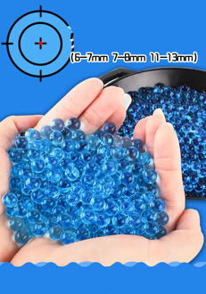Electric Burst of 7-8MM Water Bullet Gun Bullet Crystal Bomb Water Absorption Bomb Field Shooting Accessories 10000 Rounds