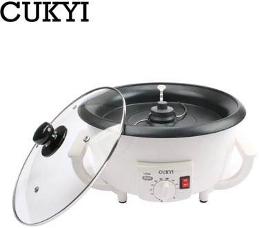 Electric Coffee beans roaster machine roasting Dried peanut non-stick coating baking tool household Grain drying 110V 220V EU US