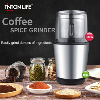 Electric Coffee Grinders Kitchen Coffee Bean Cereals Nuts Beans Spices Grains Grinding Machine 300W Multifunctional Home
