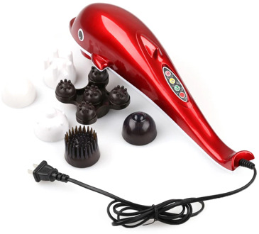 Electric Dolphin Massager Back Massage Hammer Vibration Infrared Stick Roller Cervical Body Massage