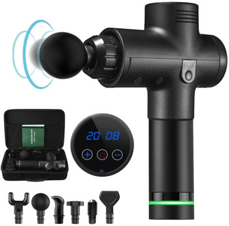 Electric Fascia Gun Pain Relief Sport Therapy Muscle Massager with LCD Display Muscle Massage Tool Body Exercising