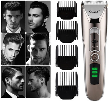 Electric Hair Clipper Men's Titanium Ceramic Blade USB Rechargeable Beard Trimmer Shaver Hair Cutting Machine Powerful Haircut